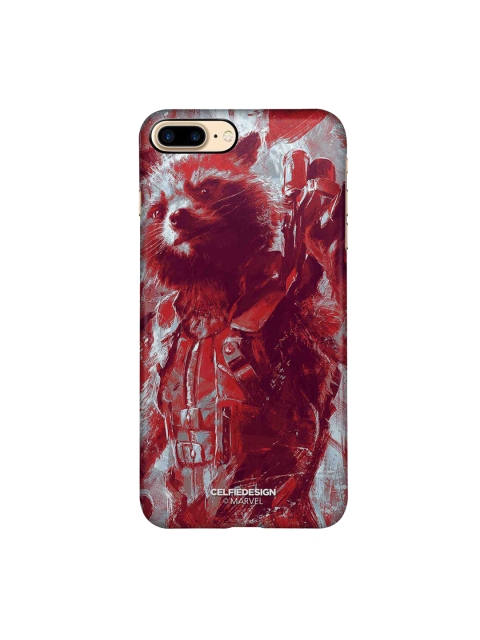 

CelfieDesign Multicolored Charcoal Art Rocket iPhone 8 plus Sleek Back Case, Multi