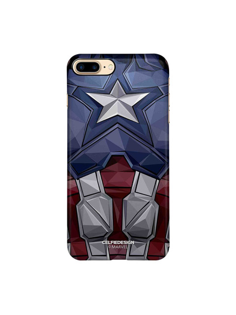 

CelfieDesign Blue & Grey Captain America Vintage Suit iPhone 8 Plus Slim Back Case