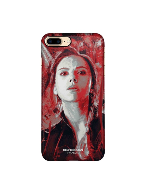 

CelfieDesign Red & Grey Charcoal Art Black Widow iPhone 8 Plus Slim Back Case