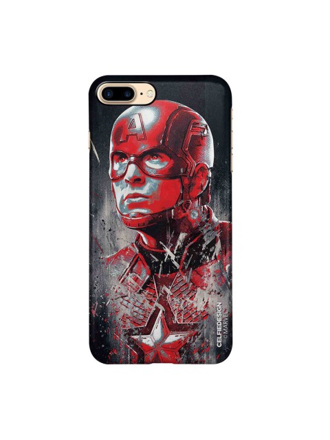 

CelfieDesign Black & Red Charcoal Art Captain iPhone 8 Plus Slim Back Case