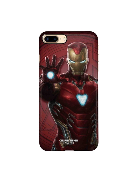 

CelfieDesign Maroon & Gold-Toned Iron Man Mark L Armor iPhone 8 Plus Slim Back Case