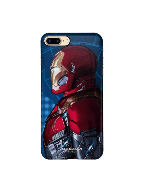

CelfieDesign Red & Blue Iron Man side Armor iPhone 8 Plus Slim Back Case
