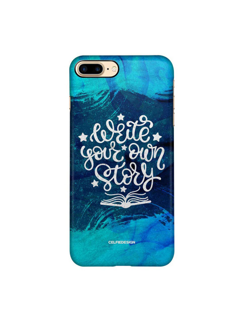 

CelfieDesign Blue & White Write Your Own Story iPhone 8 Plus Slim Back Case