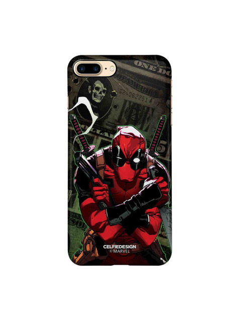 

CelfieDesign Black & Red iPhone 8 Plus Slim Back Case