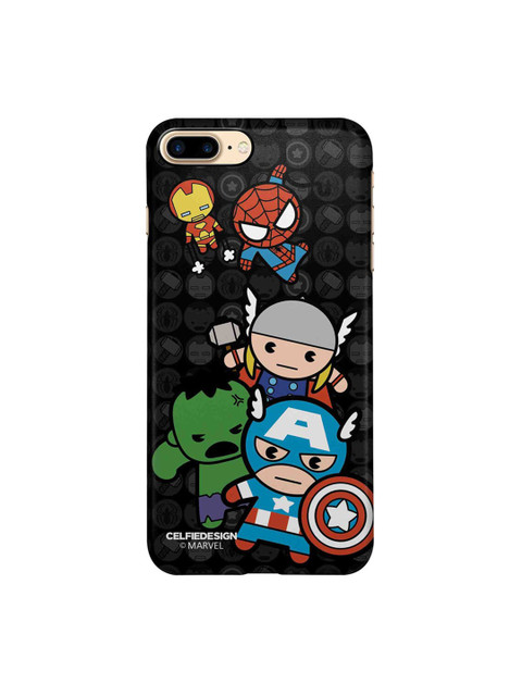 

CelfieDesign Black & Blue Kawaii Art Marvel Comics iPhone 8 Plus Slim Back Case