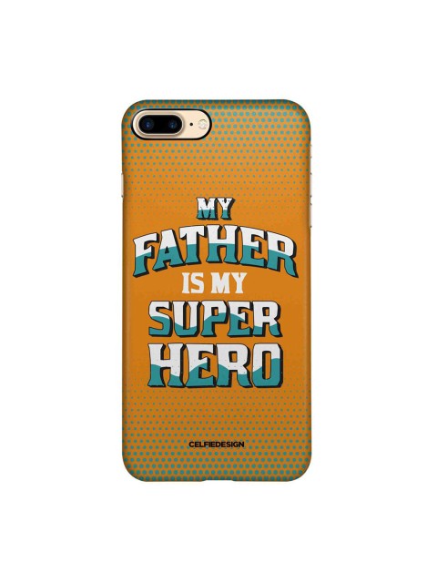 

CelfieDesign Yellow & Blue My Father My Superhero iPhone 8 Plus Slim Back Case