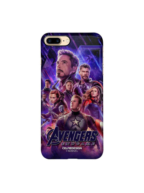

CelfieDesign Blue & Grey Printed Plastic iPhone 8 Plus Back Case
