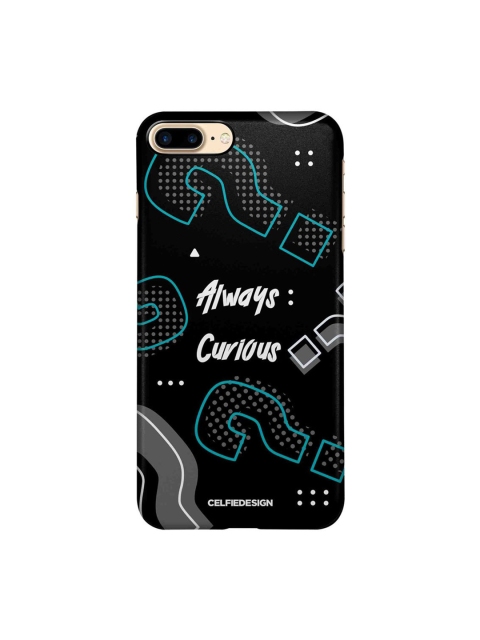 

CelfieDesign Black & White Always Curious iPhone 8 Plus Slim Back Case