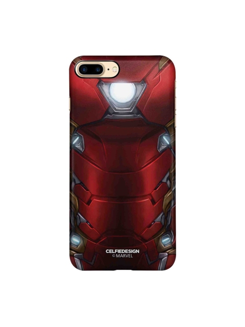 

CelfieDesign Maroon & Grey Ironman Printed Plastic iPhone 8 Plus Back Case