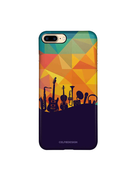 

CelfieDesign Multicoloured The Juke Box iPhone 8 Plus Slim Back Case, Multi