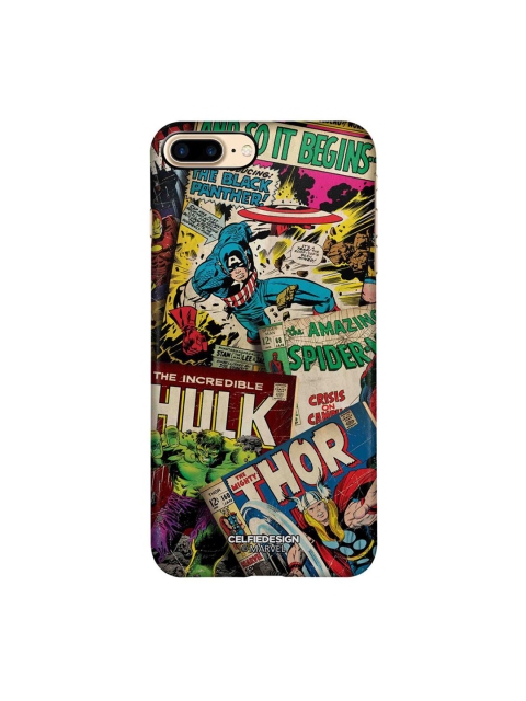 

CelfieDesign Multi-Coloured Marvel Comics Collection iPhone 8 Plus Slim Back Case