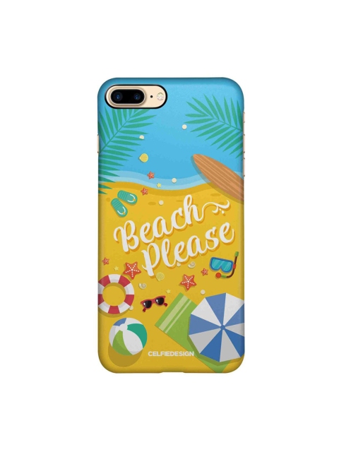 

CelfieDesign Yellow & Blue Graphic Printing iPhone 8 Plus Slim Back Case, Multi