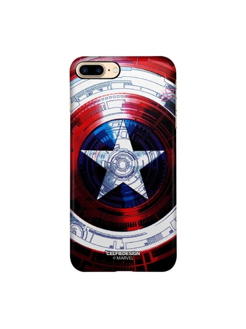 

CelfieDesign Red & White Captain America Printed Plastic iPhone 8 Plus Back Case