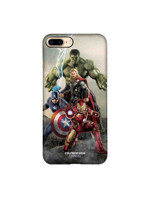 

CelfieDesign Grey & Green Printed Plastic iPhone 8 Plus Back Case