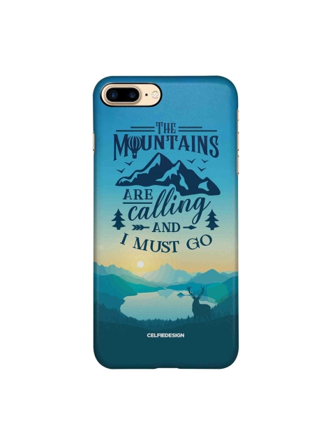 

CelfieDesign Blue & Grey Printed Plastic iPhone 8 Plus Back Case