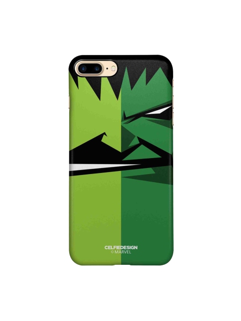 

CelfieDesign Green & Black Face Focus Hulk iPhone 8 Plus Slim Back Case