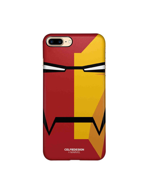 

CelfieDesign Red & Yellow Face Focus Ironman iPhone 8 Plus Slim Back Case