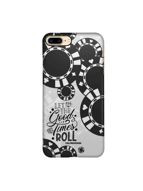 

CelfieDesign Grey & Black Let The Good Times Roll iPhone 8 Plus Slim Back Case