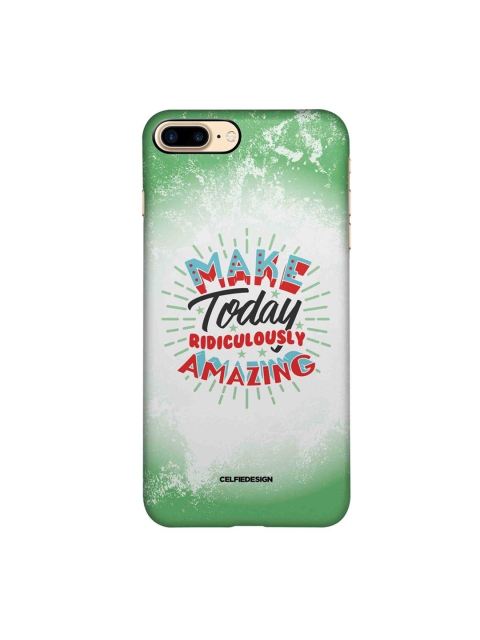 

CelfieDesign White & Green Ridiculously Amazing iPhone 8 Plus Slim Back Case
