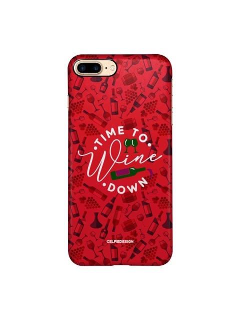 

CelfieDesign Red & Black iPhone 8 Plus Slim Back Case