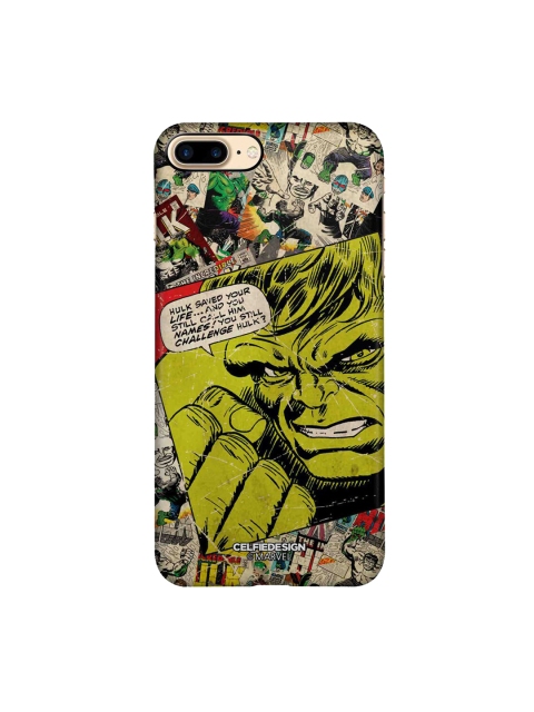 

CelfieDesign Green & Black Comic Hulk iPhone 8 Plus Slim Back Case