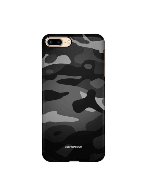 

CelfieDesign Black Camouflage Gunmetal iPhone 8 Plus Slim Back Case