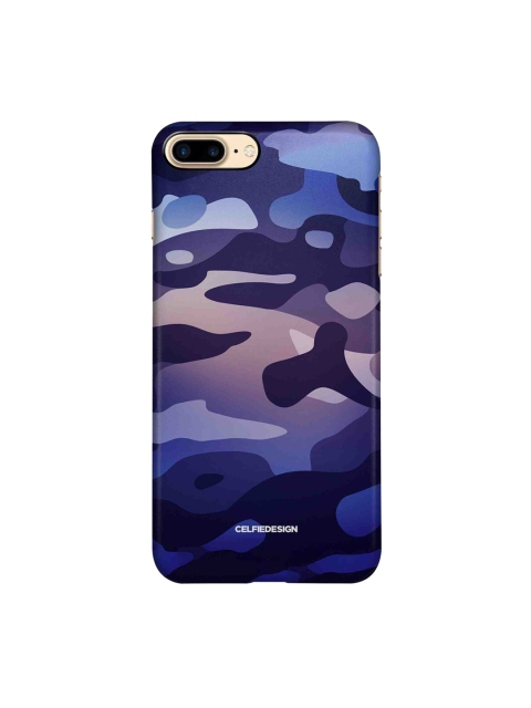 

CelfieDesign Blue & Purple Camouflage Printed iPhone 8 Plus Slim Back Case
