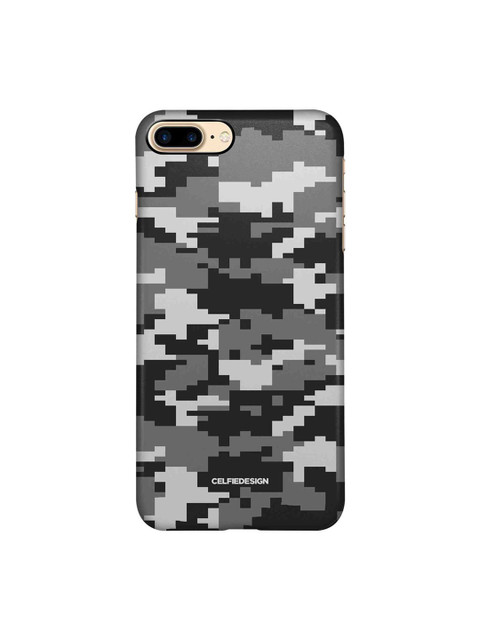 

CelfieDesign Grey & White Printed Plastic iPhone 8 Plus Back Case