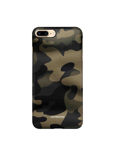 

CelfieDesign Grey & Black Camouflage Printed Plastic iPhone 8 Plus Back Case