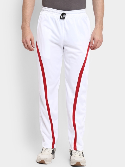 

American Crew Men White Solid Track Pants