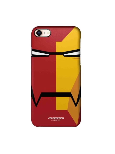 

CelfieDesign Maroon & Yellow Printed Plastic iPhone 8 Plus Back Case