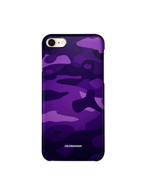 

CelfieDesign Purple Printed Plastic iPhone 8 Back Case