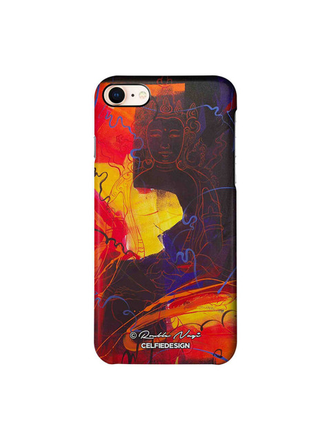 

CelfieDesign Purple & Orange Printed Plastic iPhone 8 Back Case