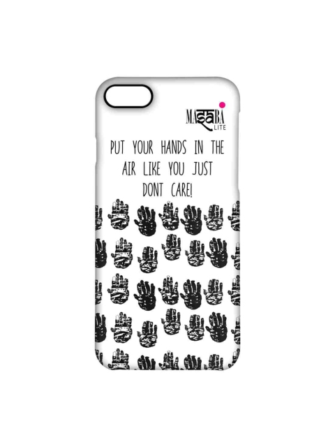 

CelfieDesign White & Black Masaba Hands Up iPhone 8 Slim Back Case