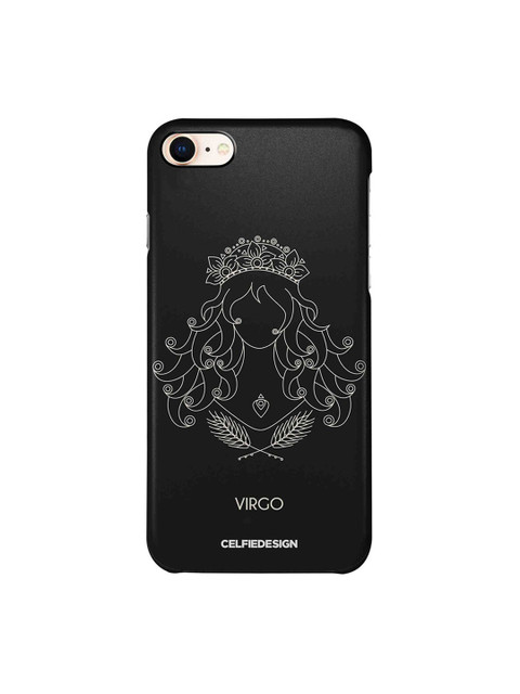 

CelfieDesign Black & White Virgo Printed Plastic iPhone 8 Back Case