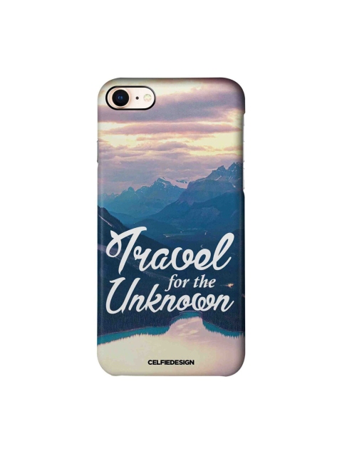 

CelfieDesign Grey & Blue Printed Plastic iPhone 8 Back Case