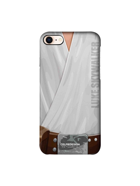 

CelfieDesign White & Brown Attire Luke iPhone 8 Slim Back Case