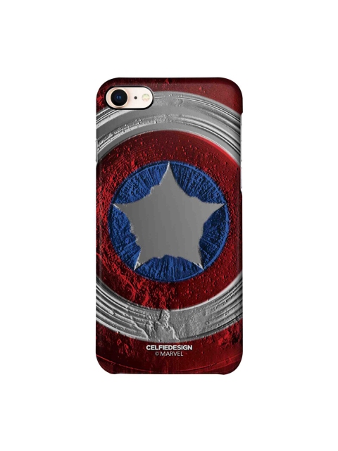 

CelfieDesign Red & Blue Marvel Stoned Shield iPhone 8 Slim Back Case
