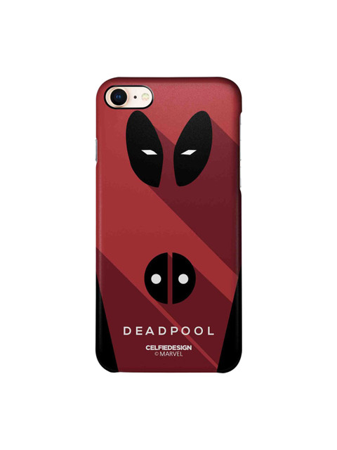 

CelfieDesign Maroon & Black Deadpool Printed Plastic iPhone 8 Back Case