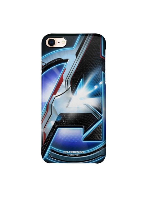 

CelfieDesign Black & Blue Endgame Logo Grey iPhone 8 Slim Back Case