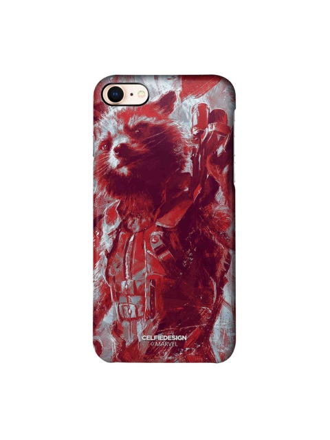 

CelfieDesign Maroon & Grey Rocket Printed Plastic iPhone 8 Back Case
