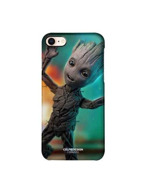 

CelfieDesign Turquoise Blue and Orange Baby Groot Dance iPhone 8 Slim Back Case