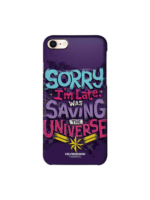 

CelfieDesign Purple & Blue Saving The Universe iPhone 8 Slim Back Case