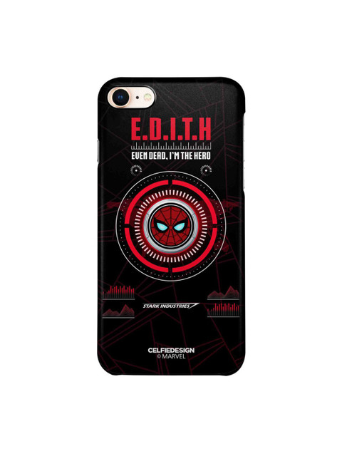

CelfieDesign Black & Red Hello Edith iPhone 8 Slim Back Case