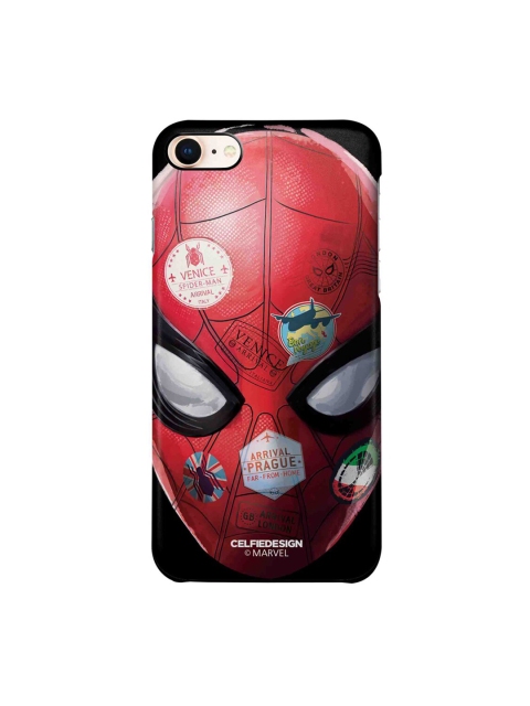 

CelfieDesign Red & Black Spidey Travel Stamps iPhone 8 Slim Back Case