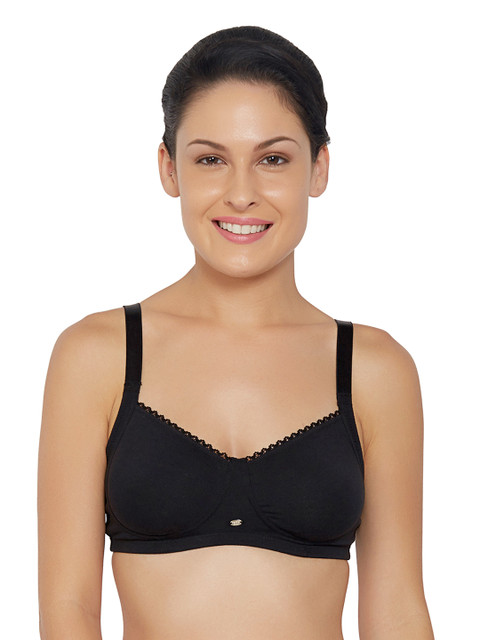 

Soie Black Full-Coverage Bra CB-314