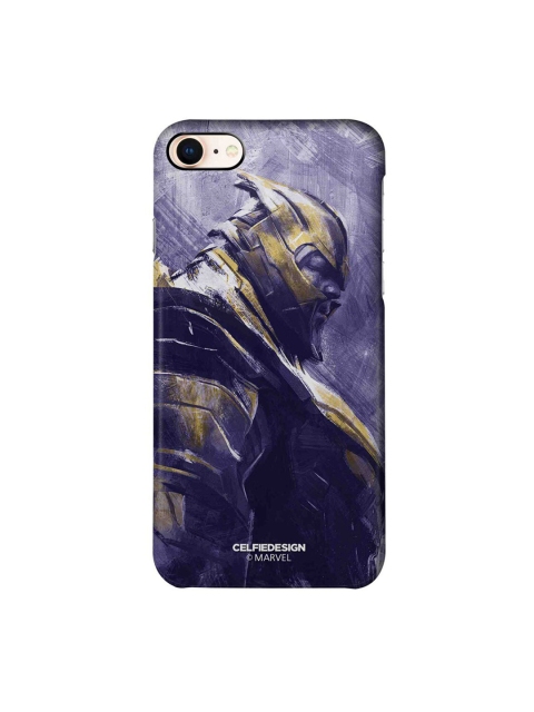 

CelfieDesign Purple & Gold-Toned Thanos Suited Up iPhone 8 Slim Back Case