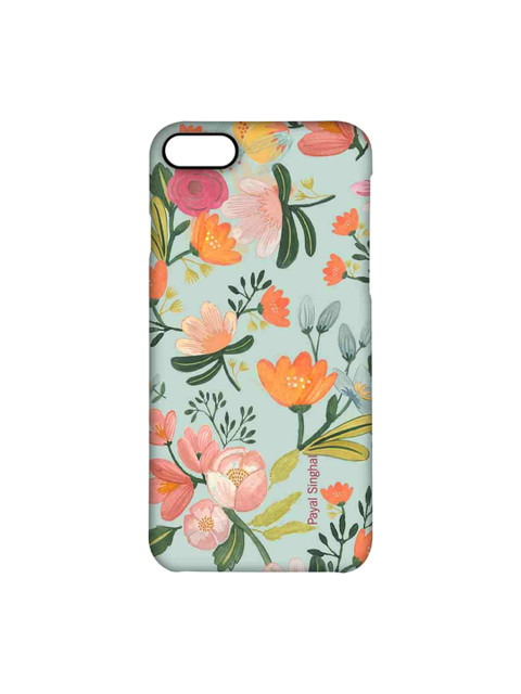 

CelfieDesign Blue & Green Floral Printed Plastic iPhone 8 Back Case