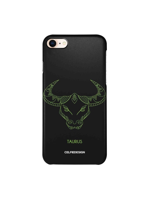 

CelfieDesign Black & Green Printed Plastic iPhone 8 Back Case