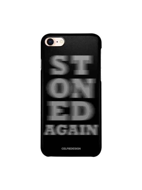 

CelfieDesign Black & Grey Stoned Again iPhone 8 Slim Back Case